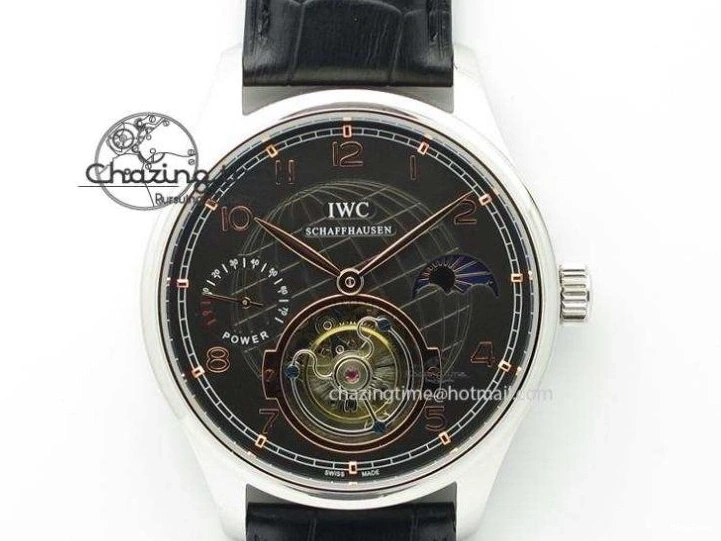 MIROTIME 0207 Compact Portuguese IW545409 RG ZF 1:1 Best Edition White Dial On Brown Leather Strap A 7336